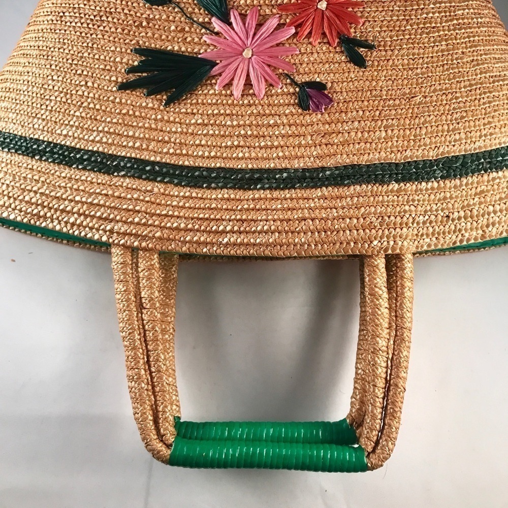 Vintage Large Raffia Bucket Bag - Picture 8 of 8